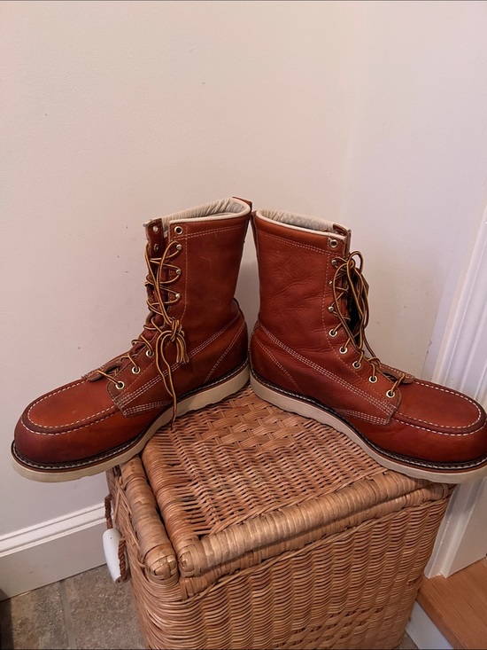 Thorogood American Heritage 8” Tobacco Steel Safety Toe Work Boots 12EE NWT READ main image 11
